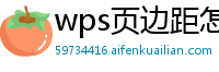 wps页边距怎么设置才能打印得更好sheet